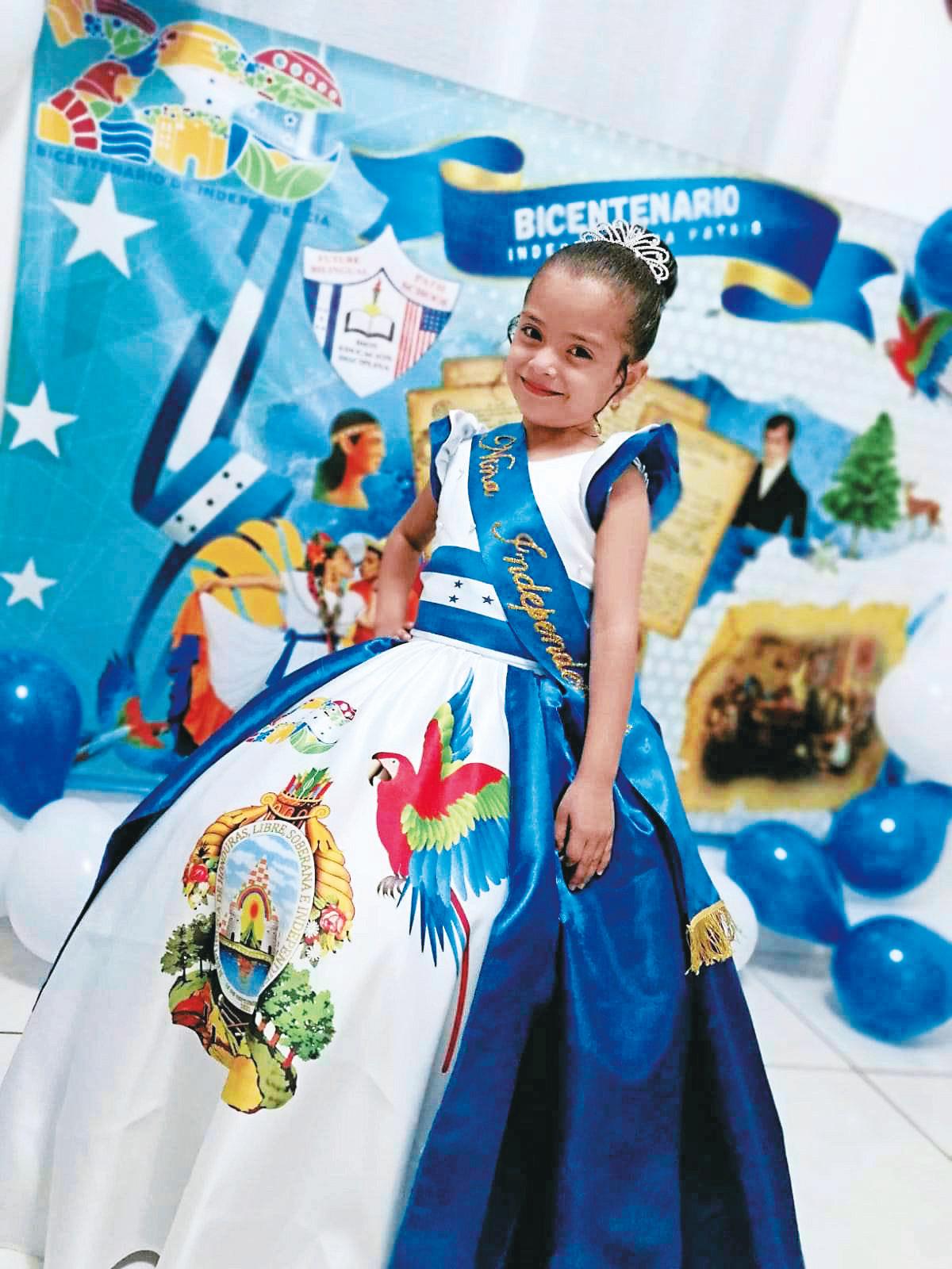 Bellezas infantiles del Bicentenario de independencia de Honduras