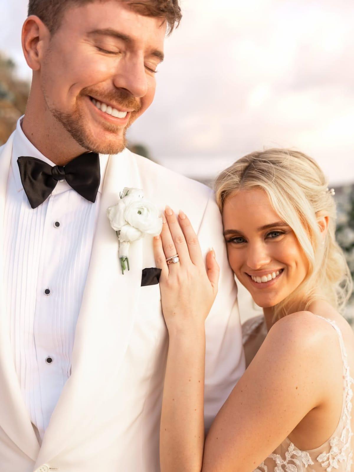 MrBeast deja los retos por el altar: así fue su exclusiva boda en una isla del Caribe