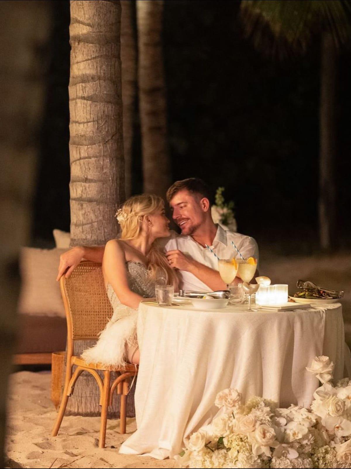 MrBeast deja los retos por el altar: así fue su exclusiva boda en una isla del Caribe