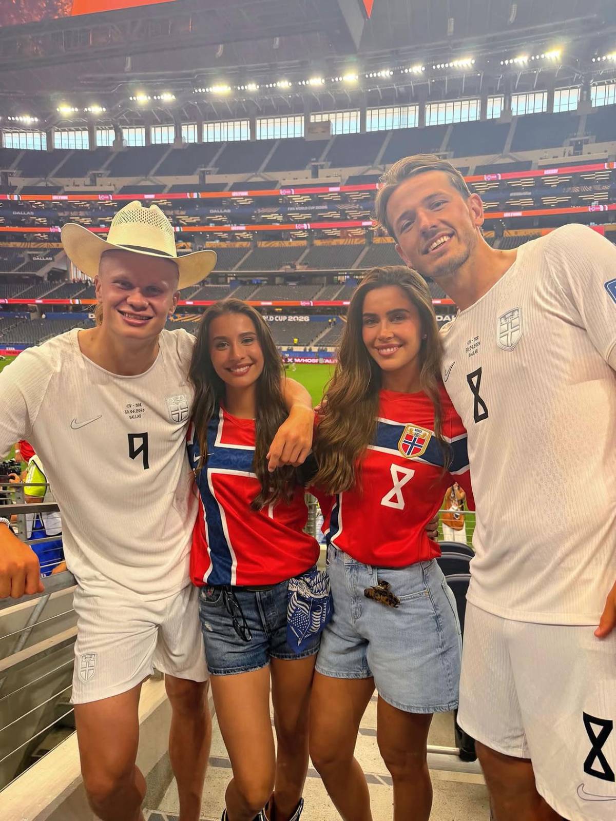 La nueva faceta de Haaland con su linda novia después de jugar el Mundial 2026