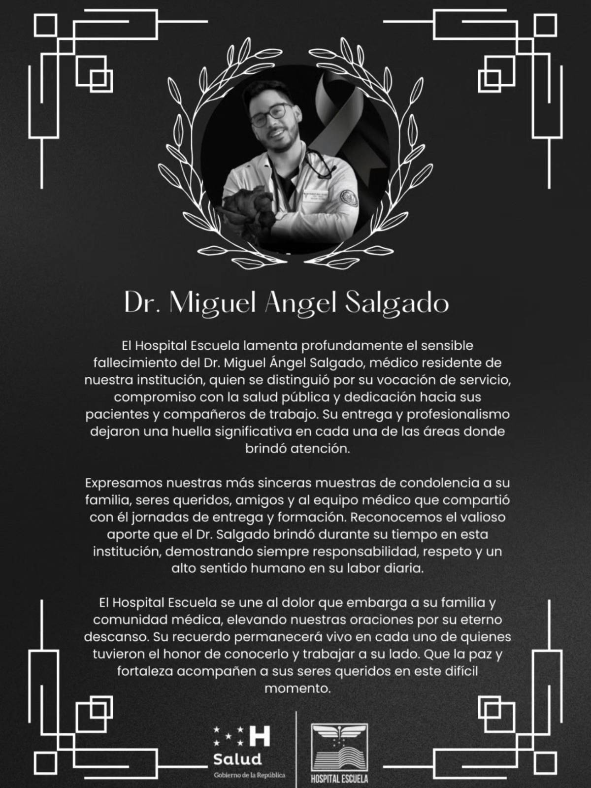 Giro tras hallazgo en carro del doctor Miguel Ángel Salgado