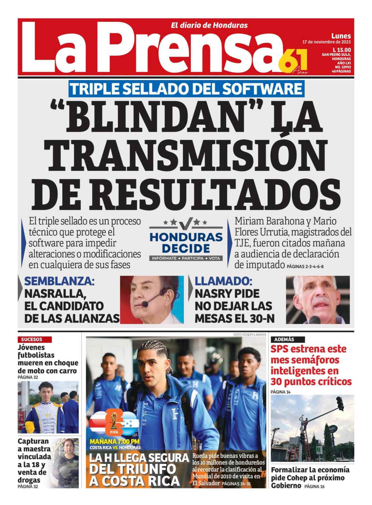 Blindan la transmisión de resultados