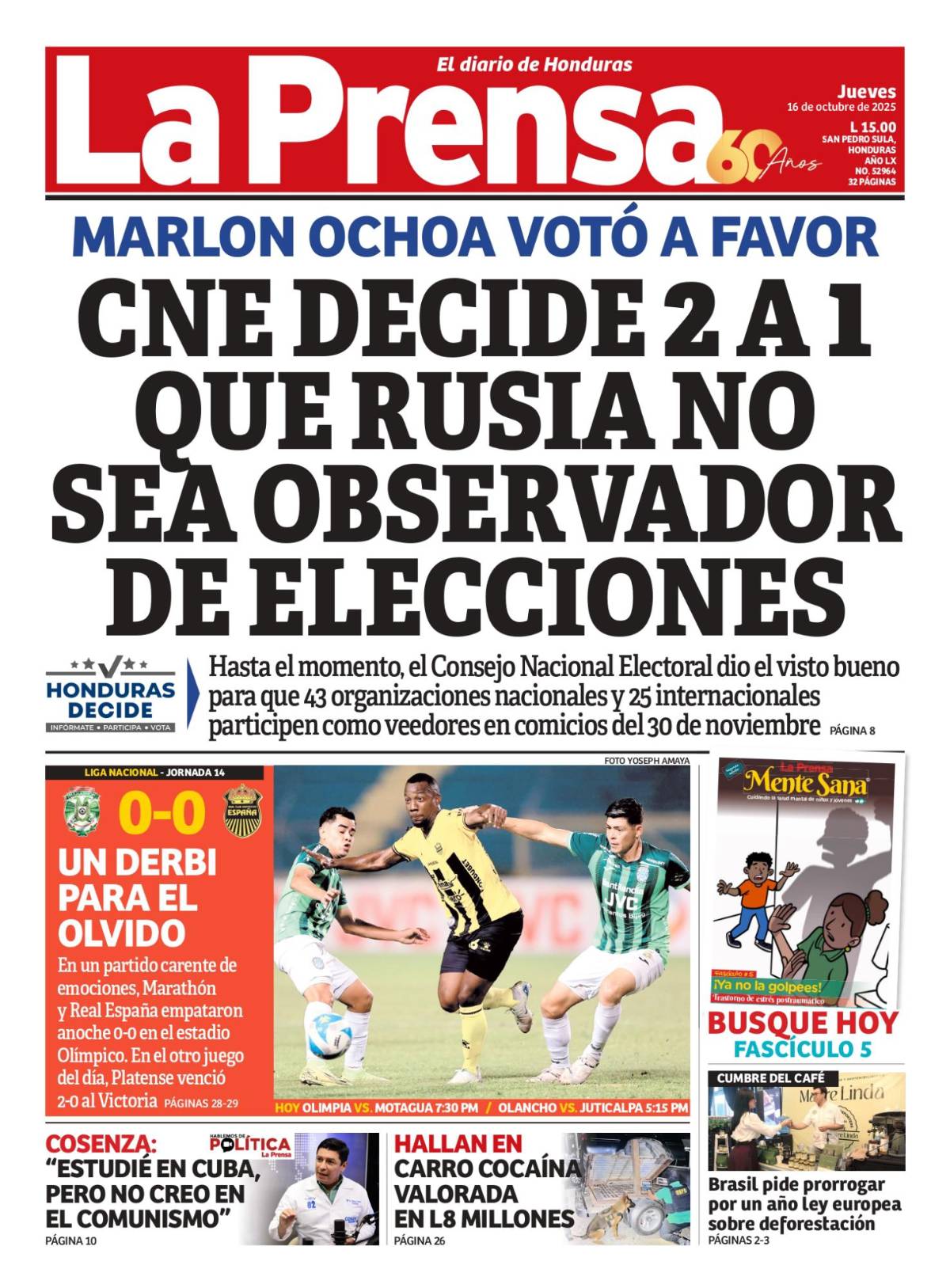 CNE decide 2 a 1 que Rusia no sea observador de elecciones