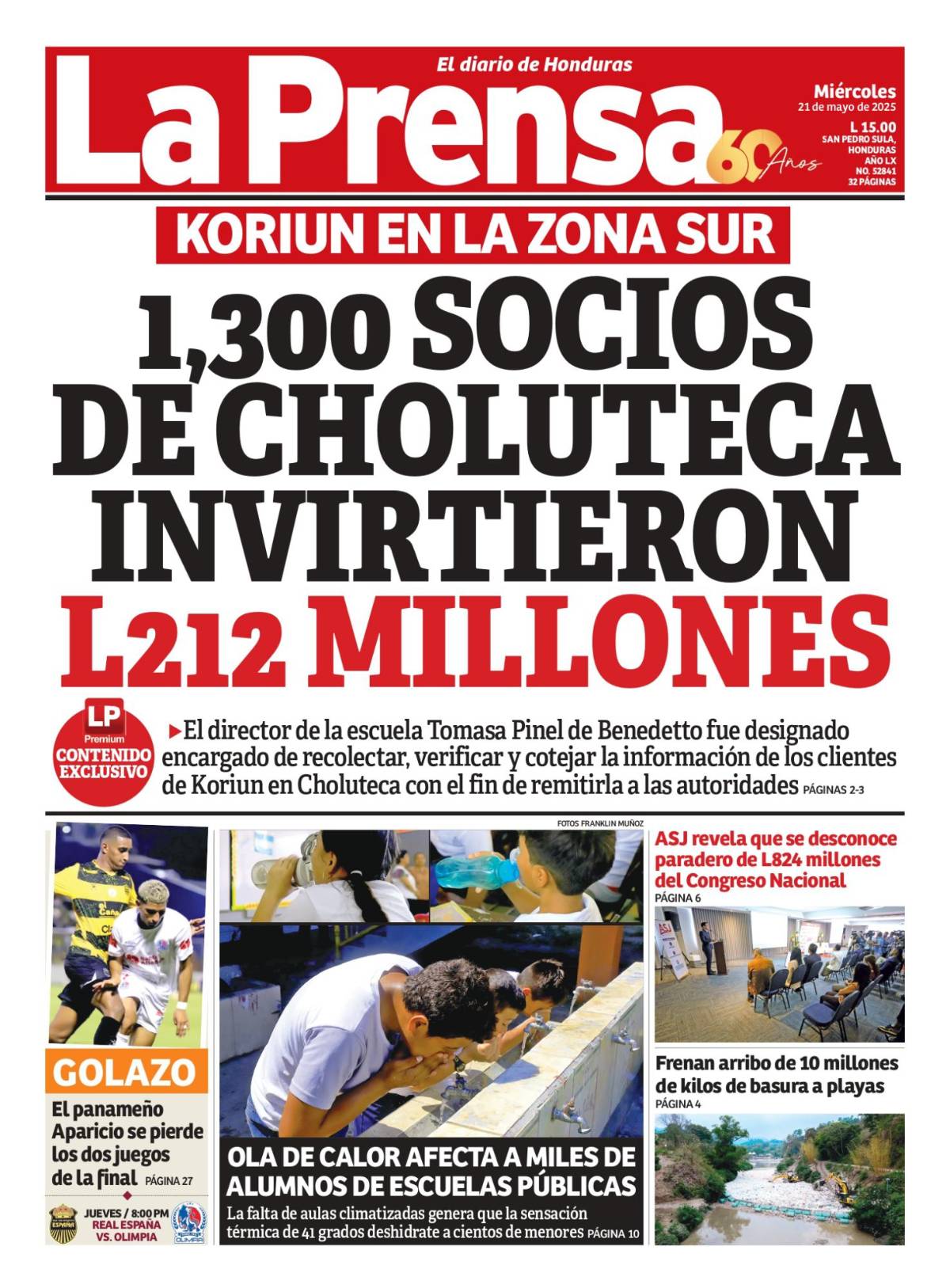1,300 socios de Choluteca invirtieron L212 millones