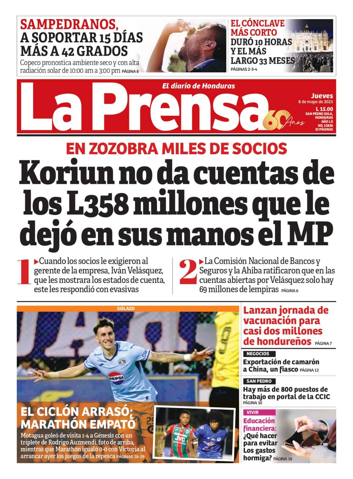 Koriun no da cuentas de los L358 millones que le dejó en sus manos el MP