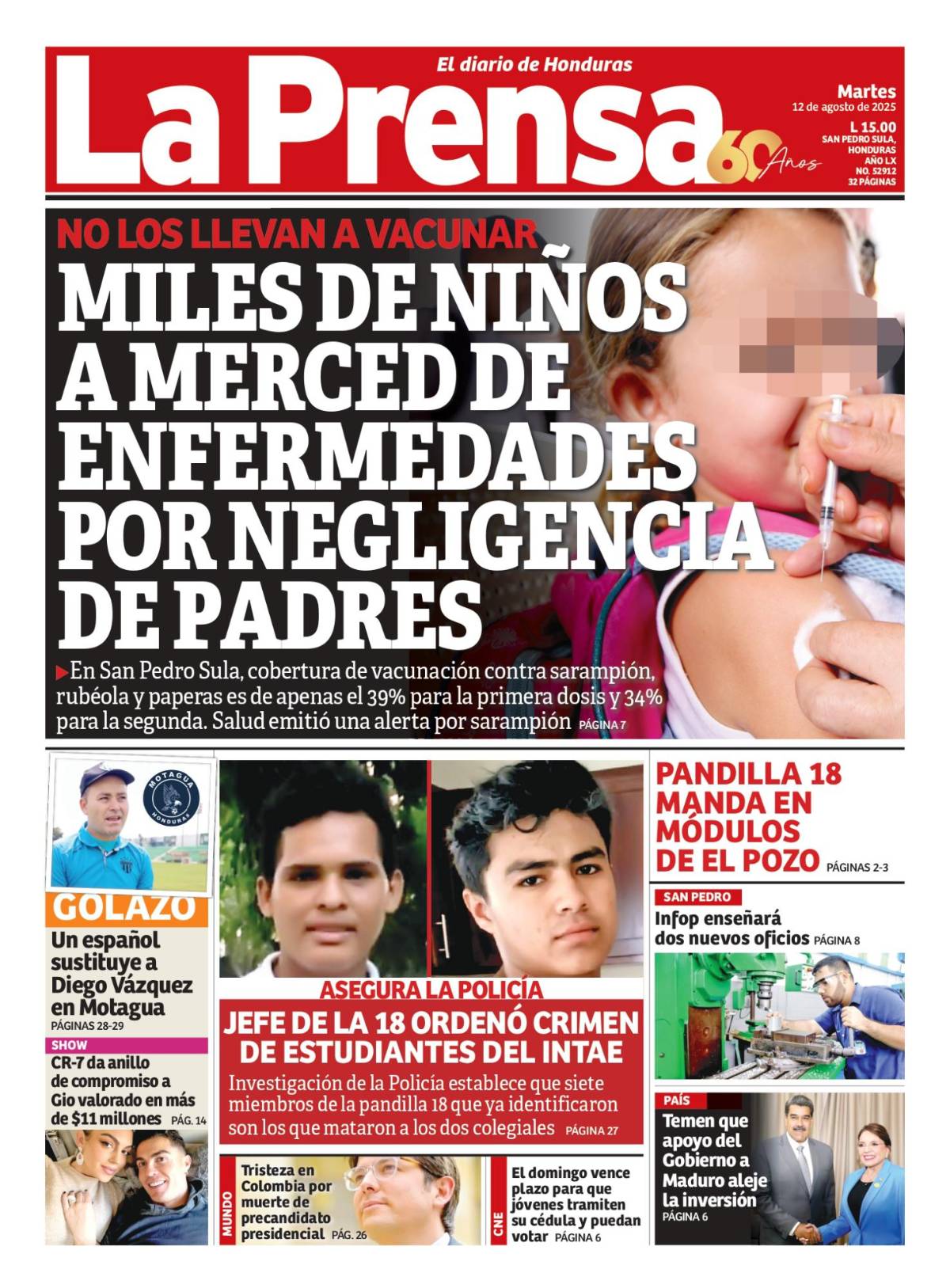 Miles de niños a merced de enfermedades por negligencia de padres