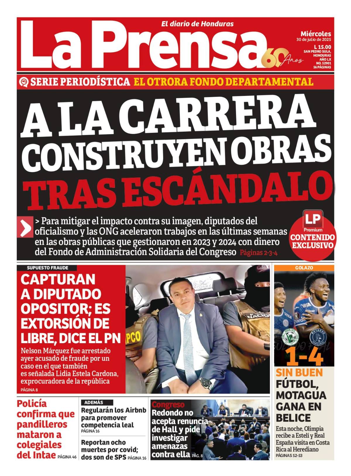 A la carrera construyen obras tras escándalo