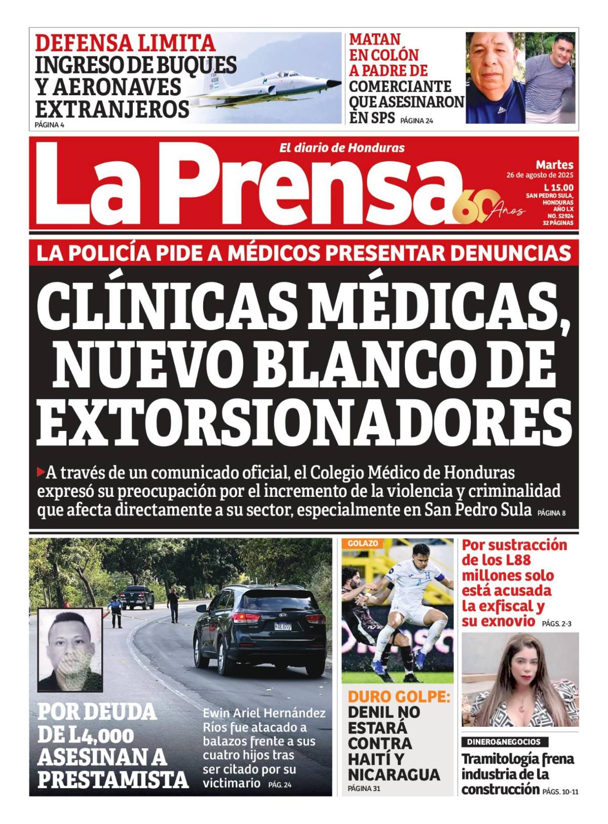 Clínicas médicas, nuevo blanco de extorsionadores