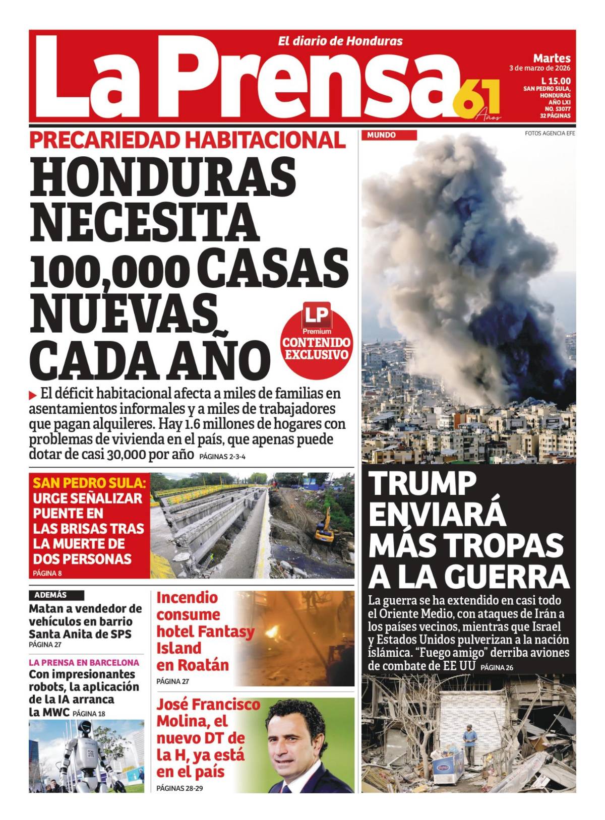 Honduras necesita 100,000 casas nuevas cada año