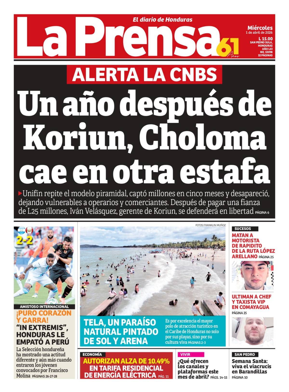 Un año después de Koriun, Choloma cae en otra estafa