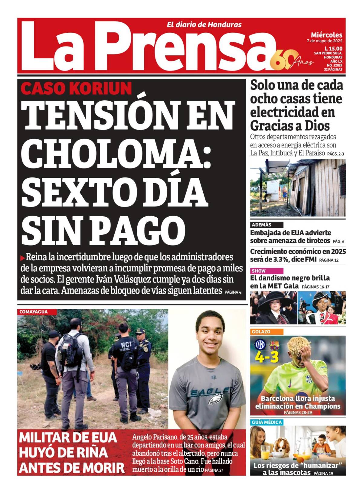 Tensión en Choloma: sexto día sin pago
