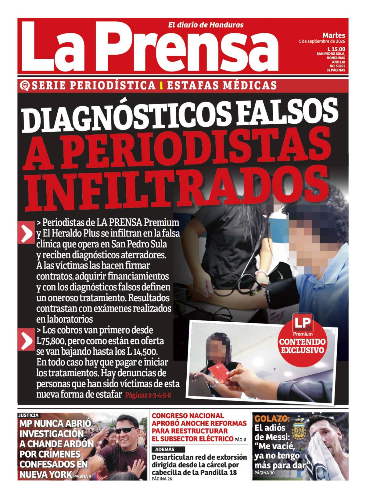 DIAGNÓSTICOS FALSOS A PERIODISTAS INFILTRADOS