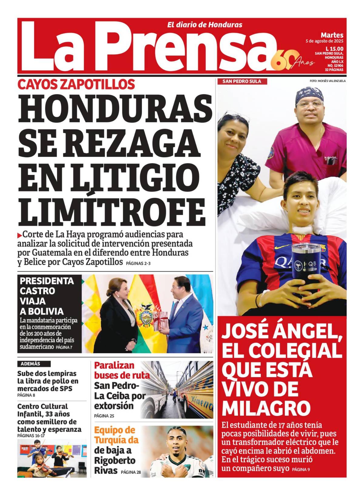 Honduras se rezaga en litigio limítrofe