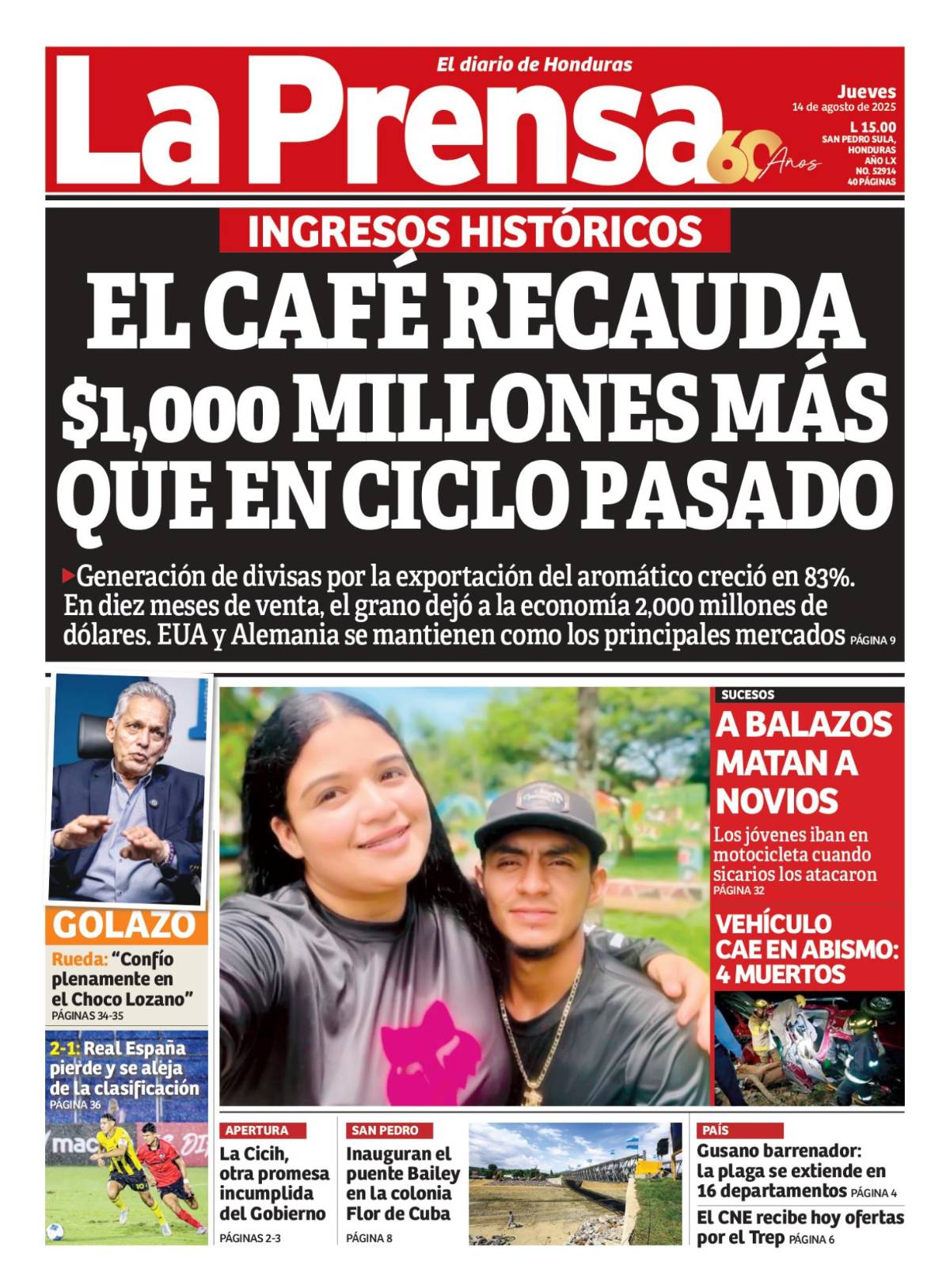 El café recauda $1,000 millones más que en ciclo pasado