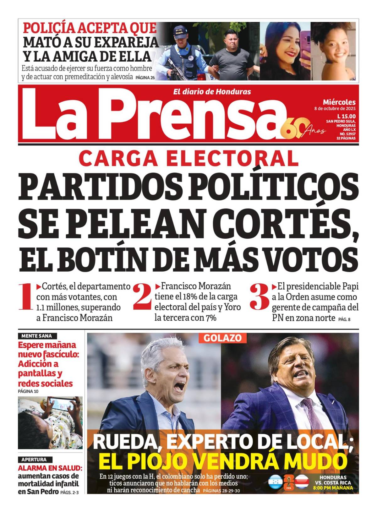 Partidos políticos se pelean Cortés, el botín con más votos