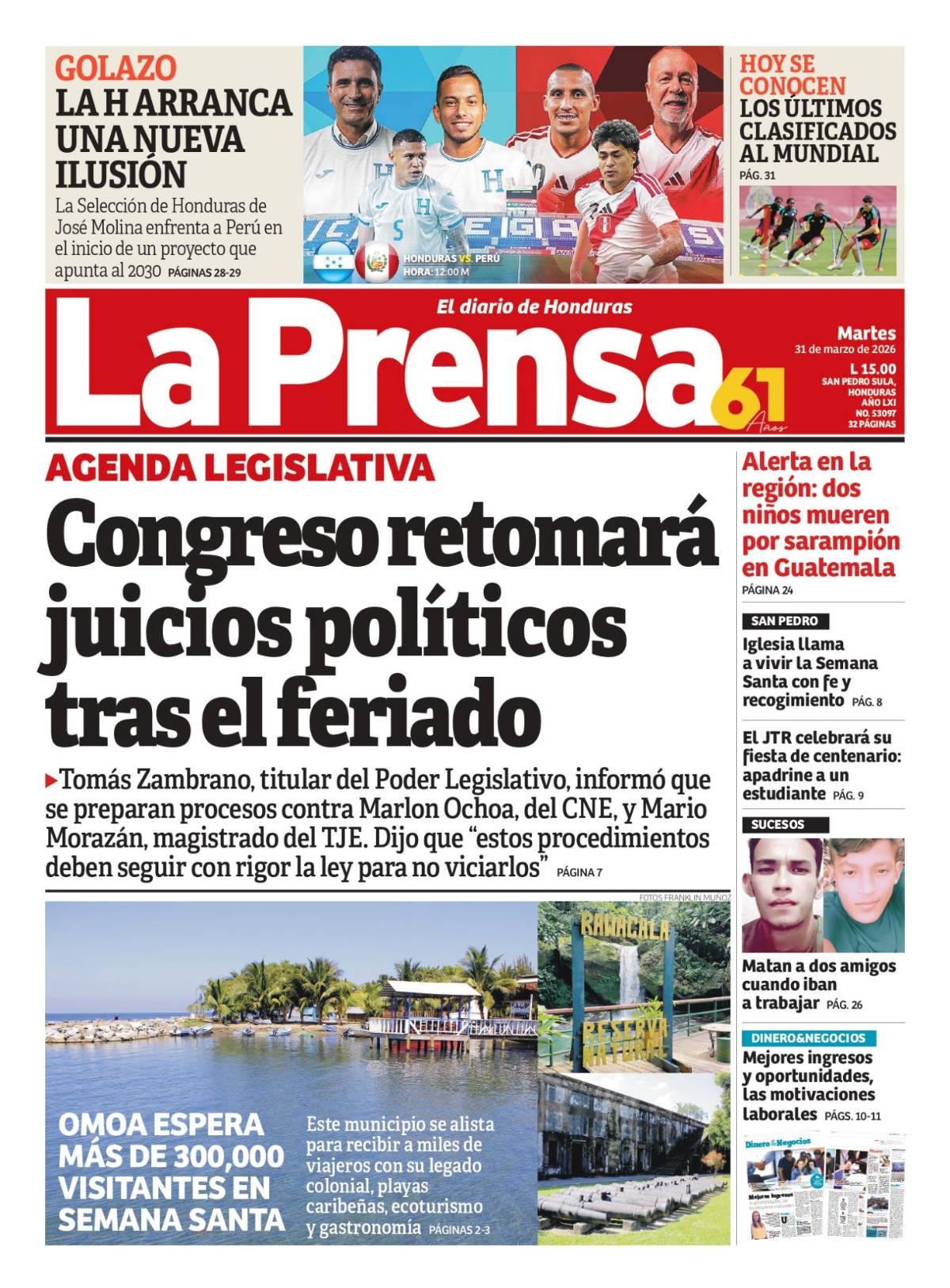 Congreso retomará juicios políticos tras el feriado