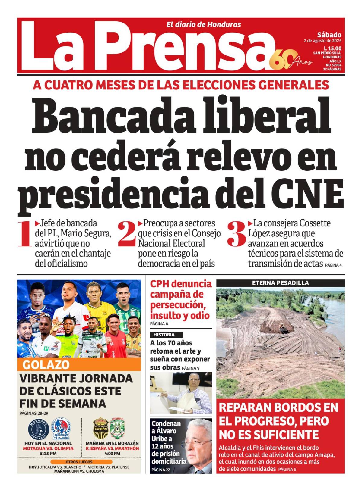 Bancada liberal no cederá relevo en presidencia del CNE