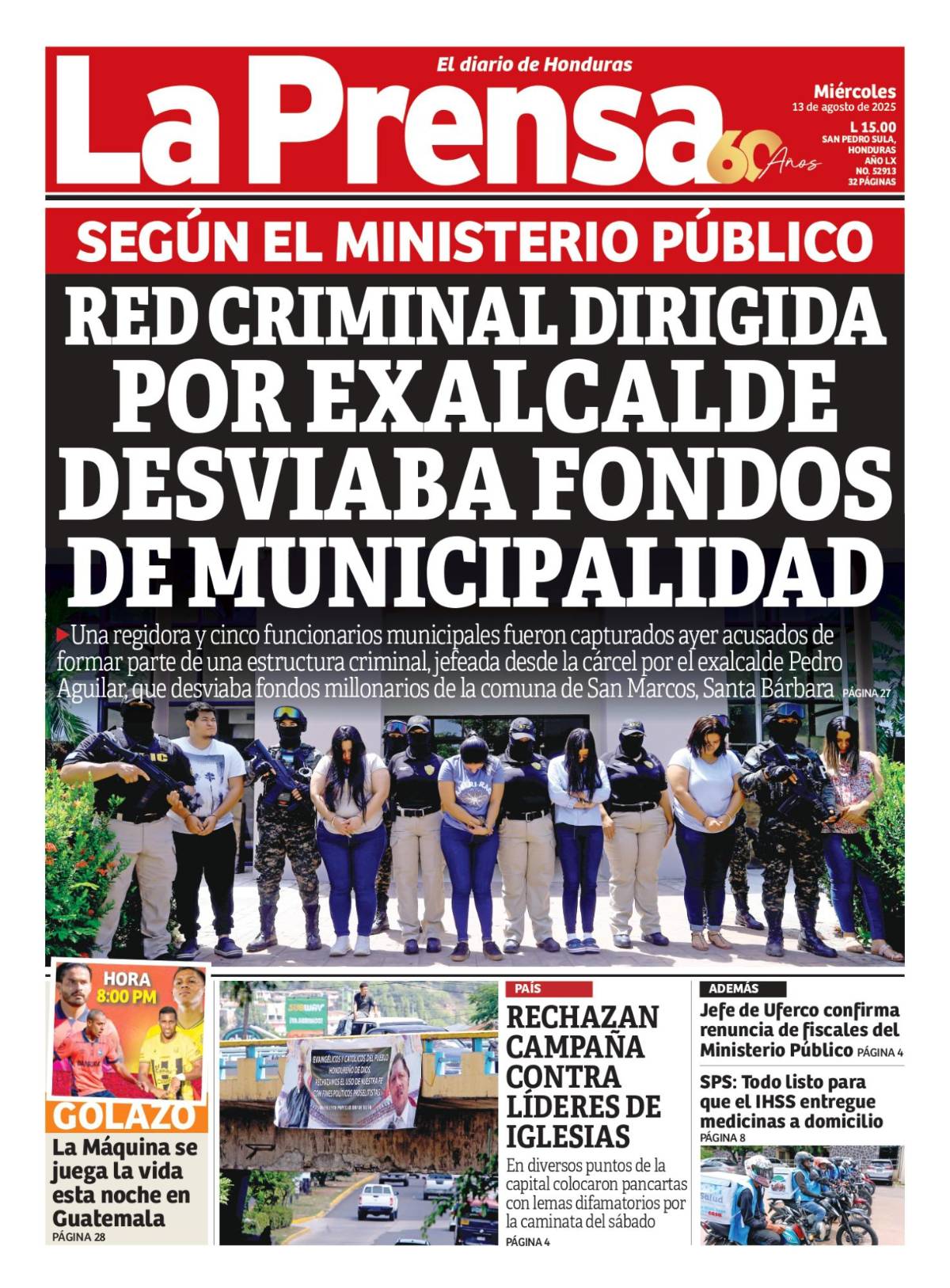 Red criminal dirigida por exalcalde desviaba fondos de municipalidad