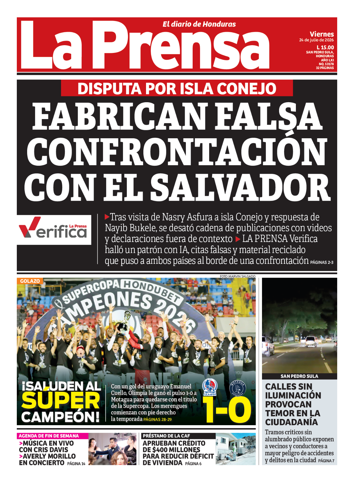 Fabrican falsa confrontación con El Salvador