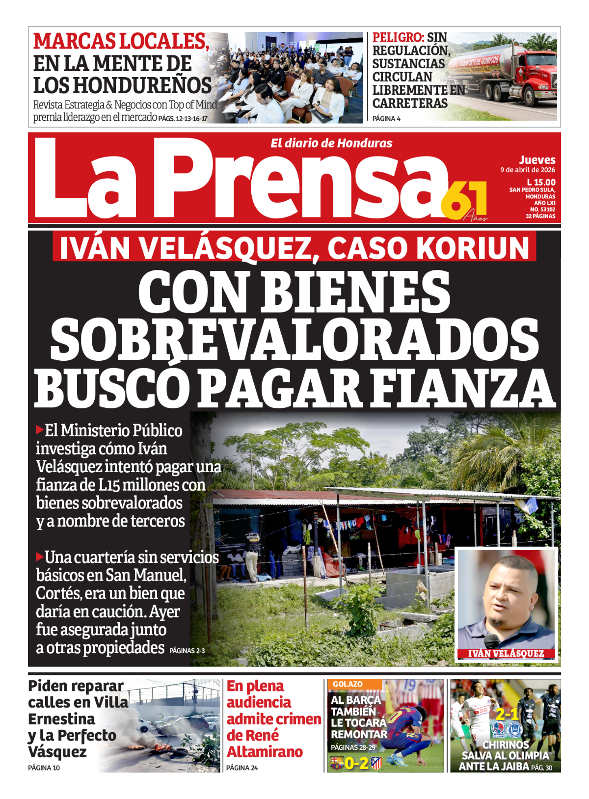 Con bienes sobrevalorados buscó pagar fianza