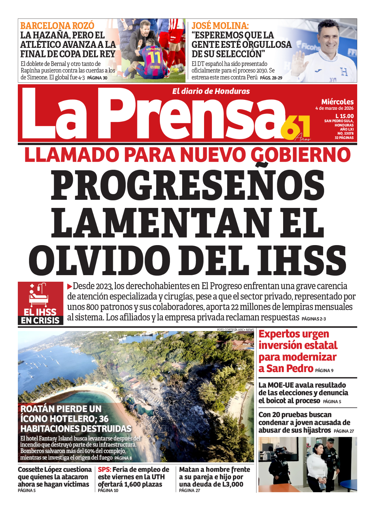 Progreseños lamentan el olvido del IHSS