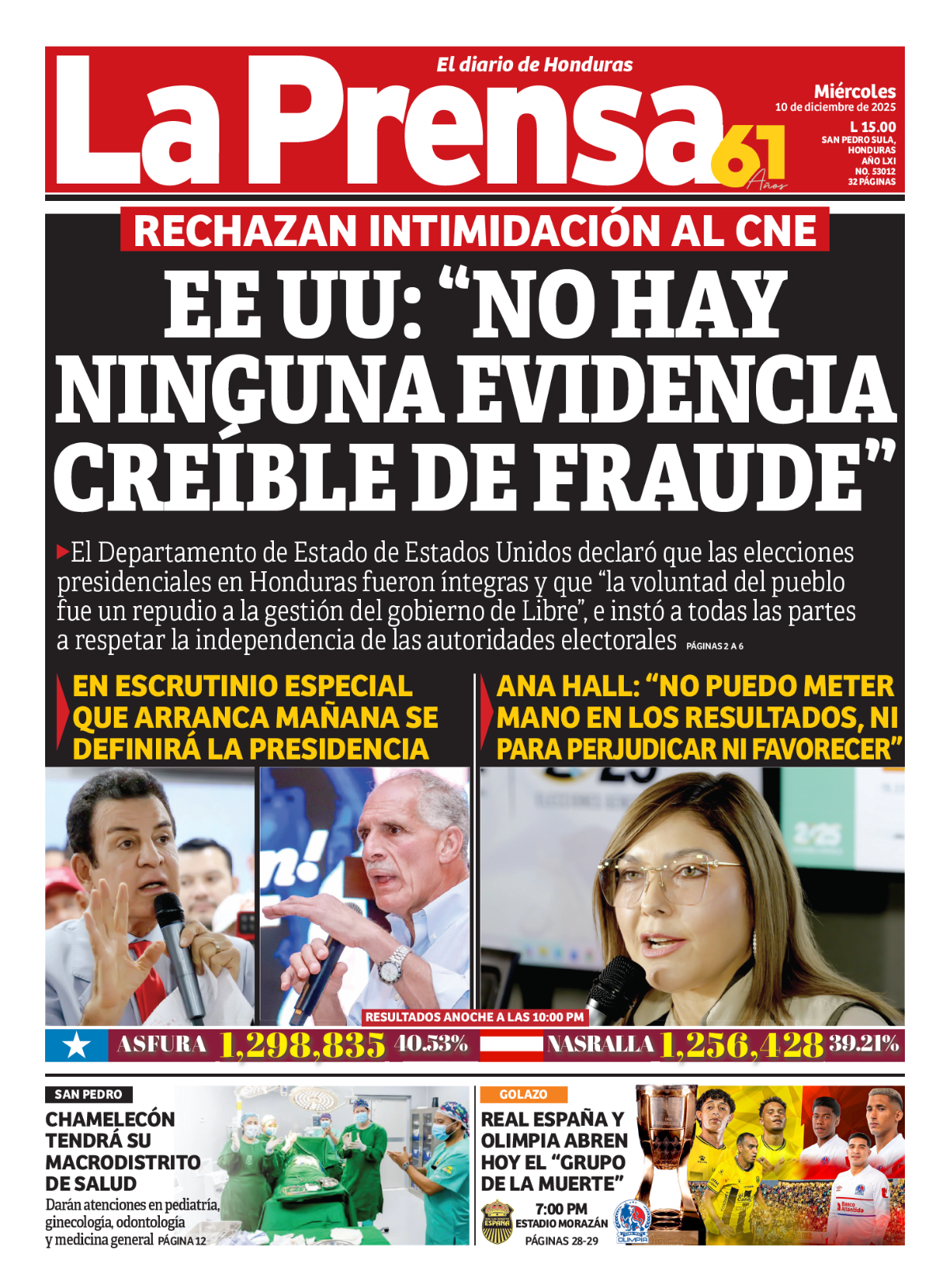 EE UU:No hay ninguna evidencia creíble de fraude