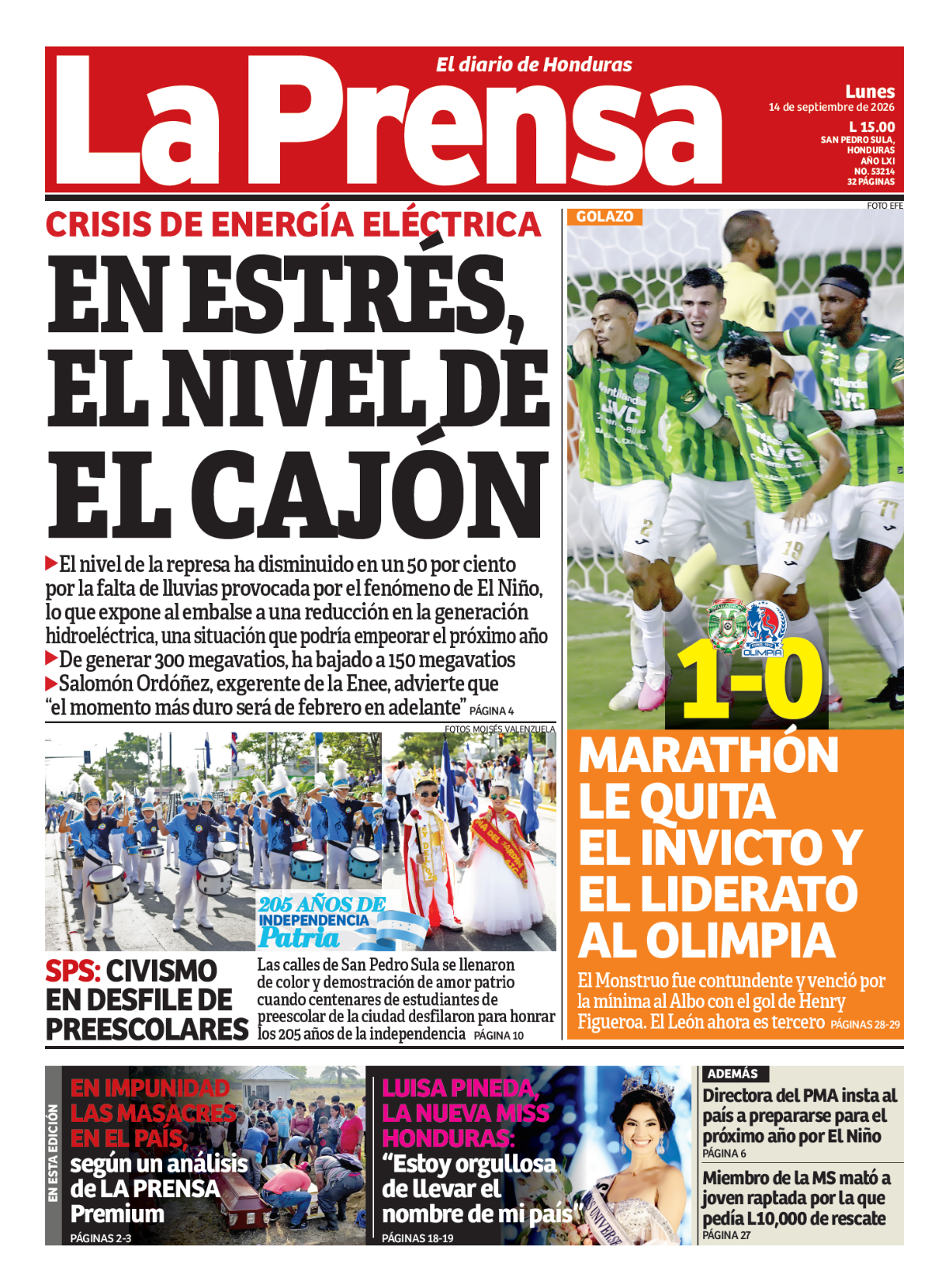 En estrés, el nivel de El Cajón