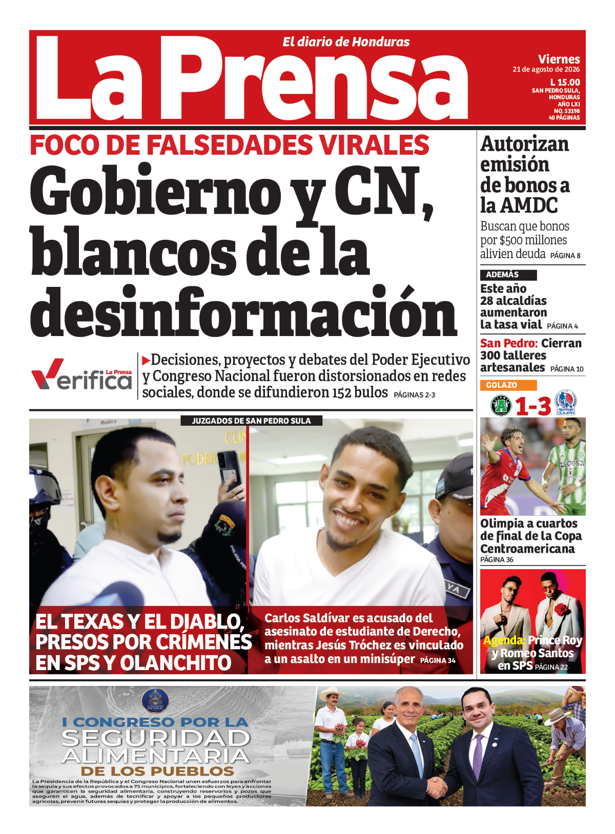 Gobierno y CN, blancos de la desinformación
