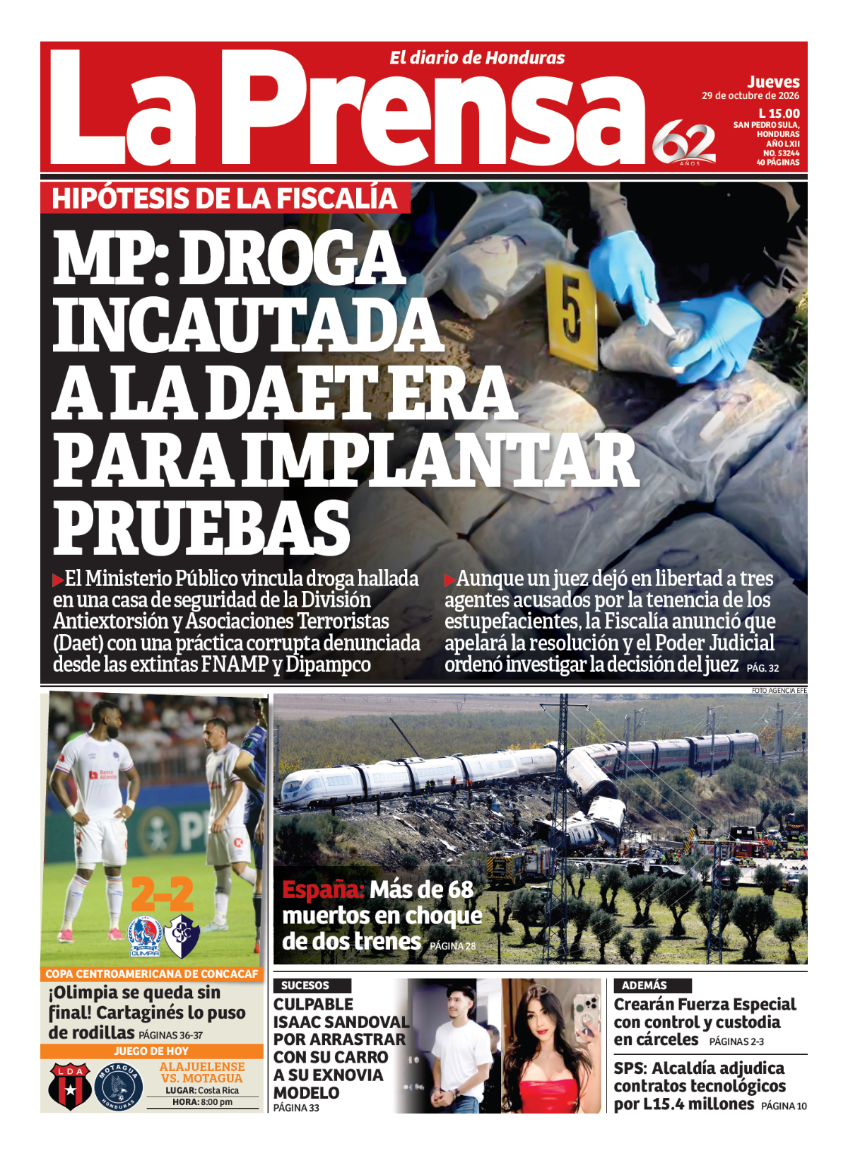 MP: Droga incautada a la Daet era para implantar pruebas