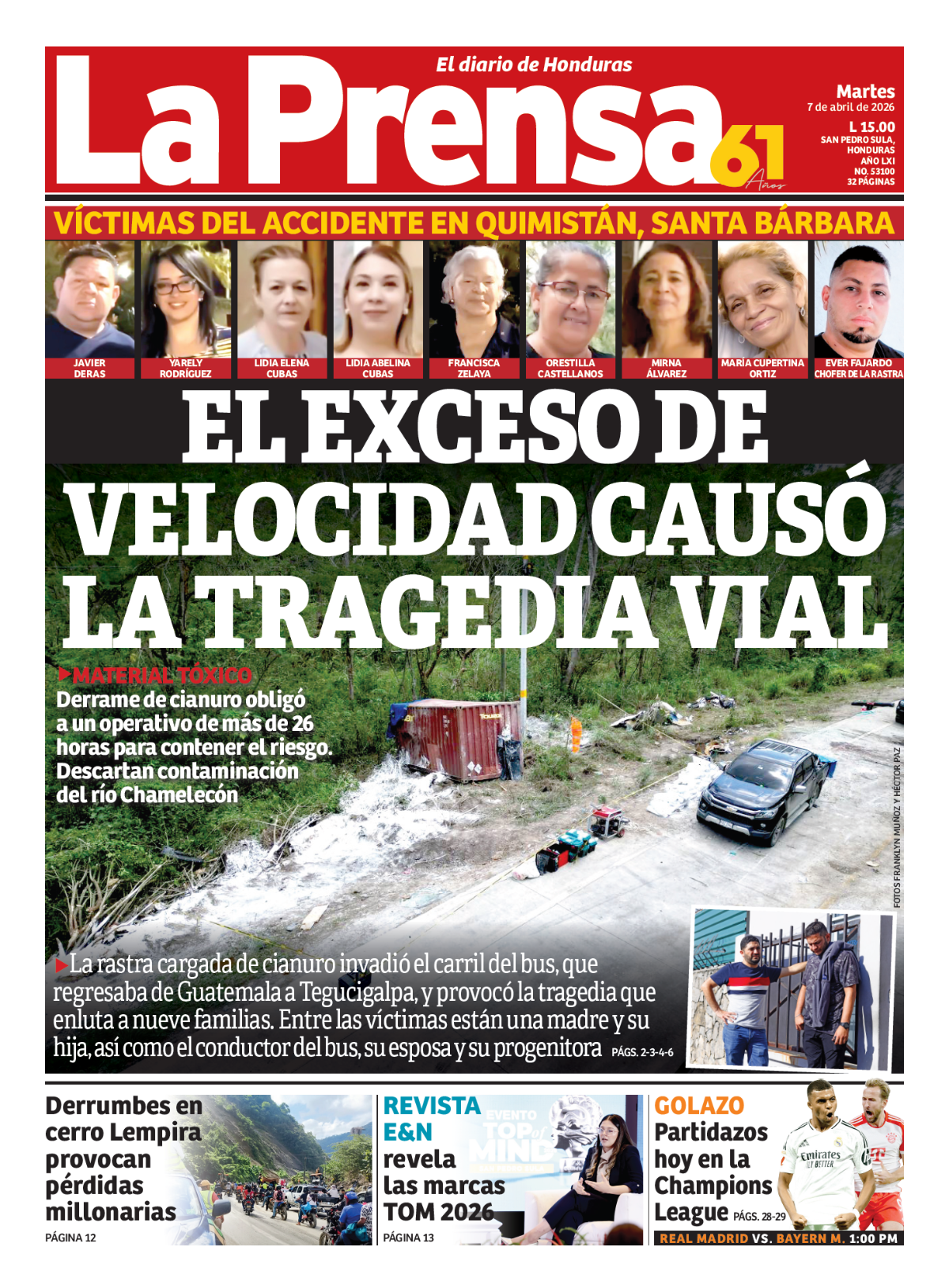 El exceso de velocidad causó la tragedia vial