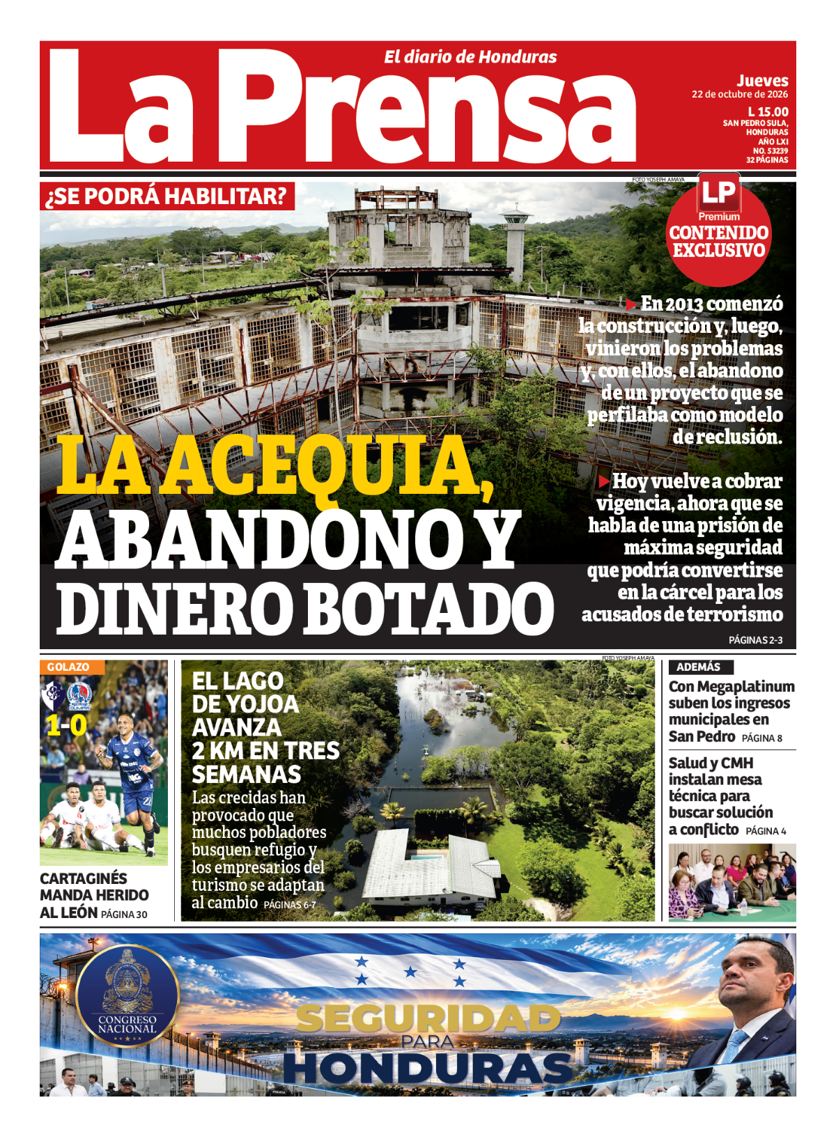 La Acequia, abandono y dinero botado