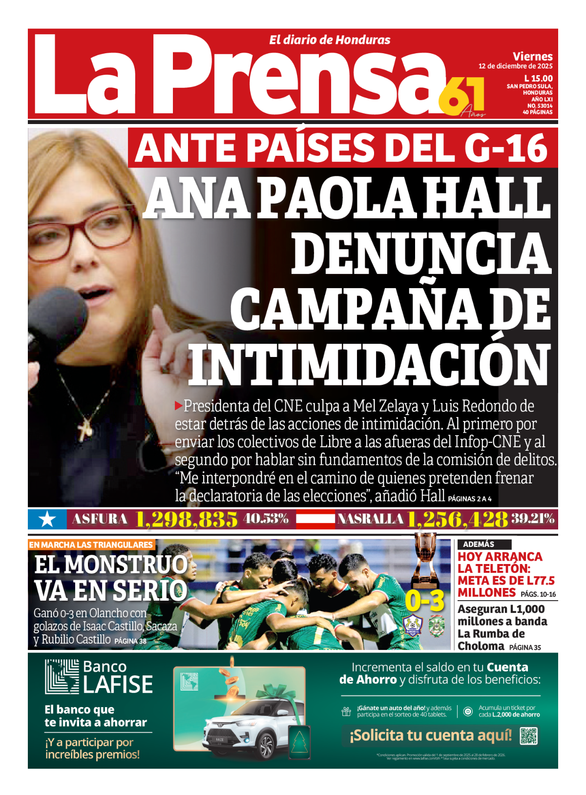 Ana Paola Hall denuncia campaña de intimidación