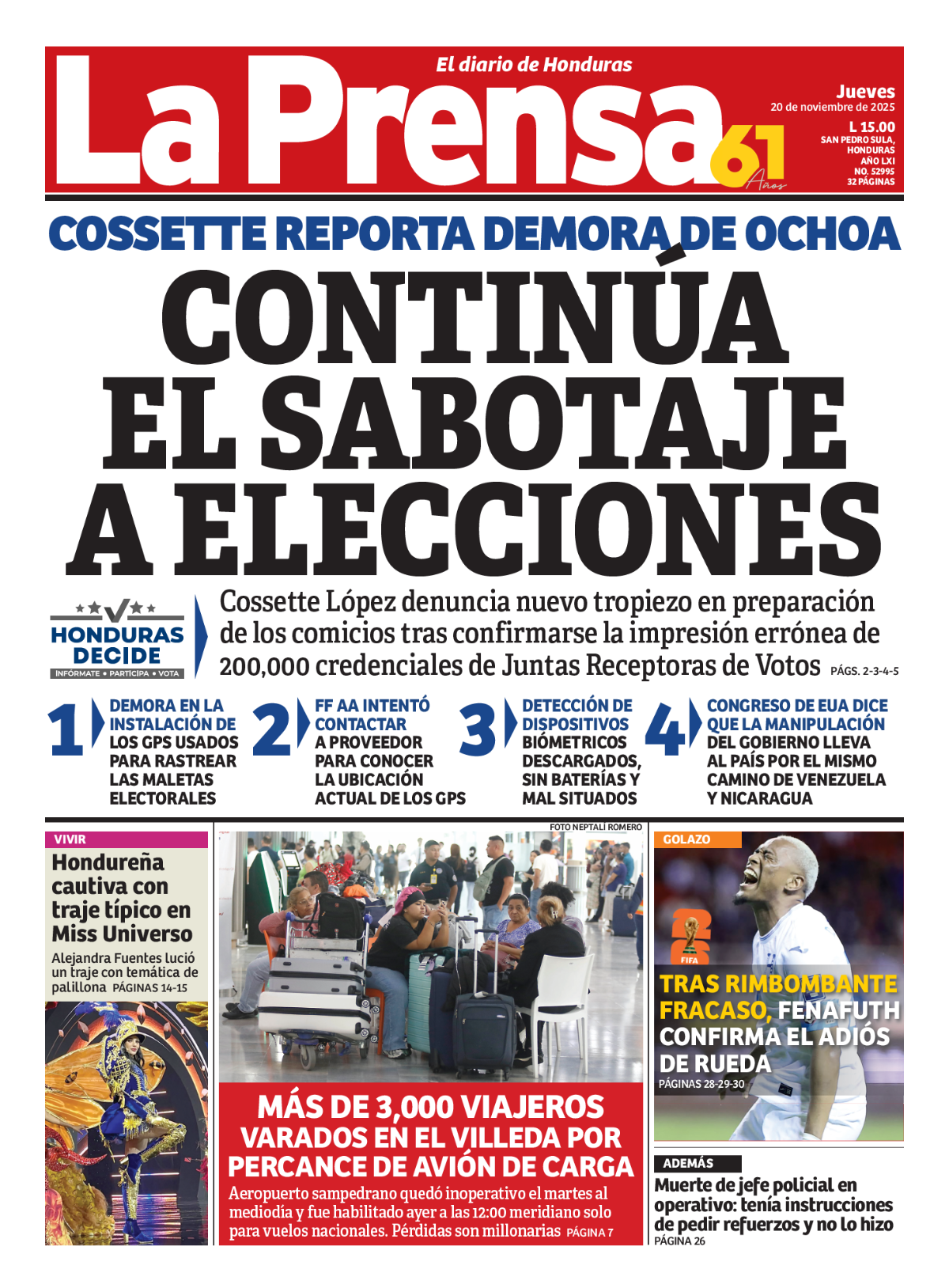 Continúa el sabotaje a elecciones