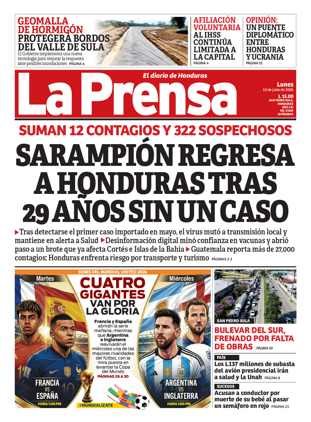 Sarampión regresa a Honduras tras 29 años sin un caso