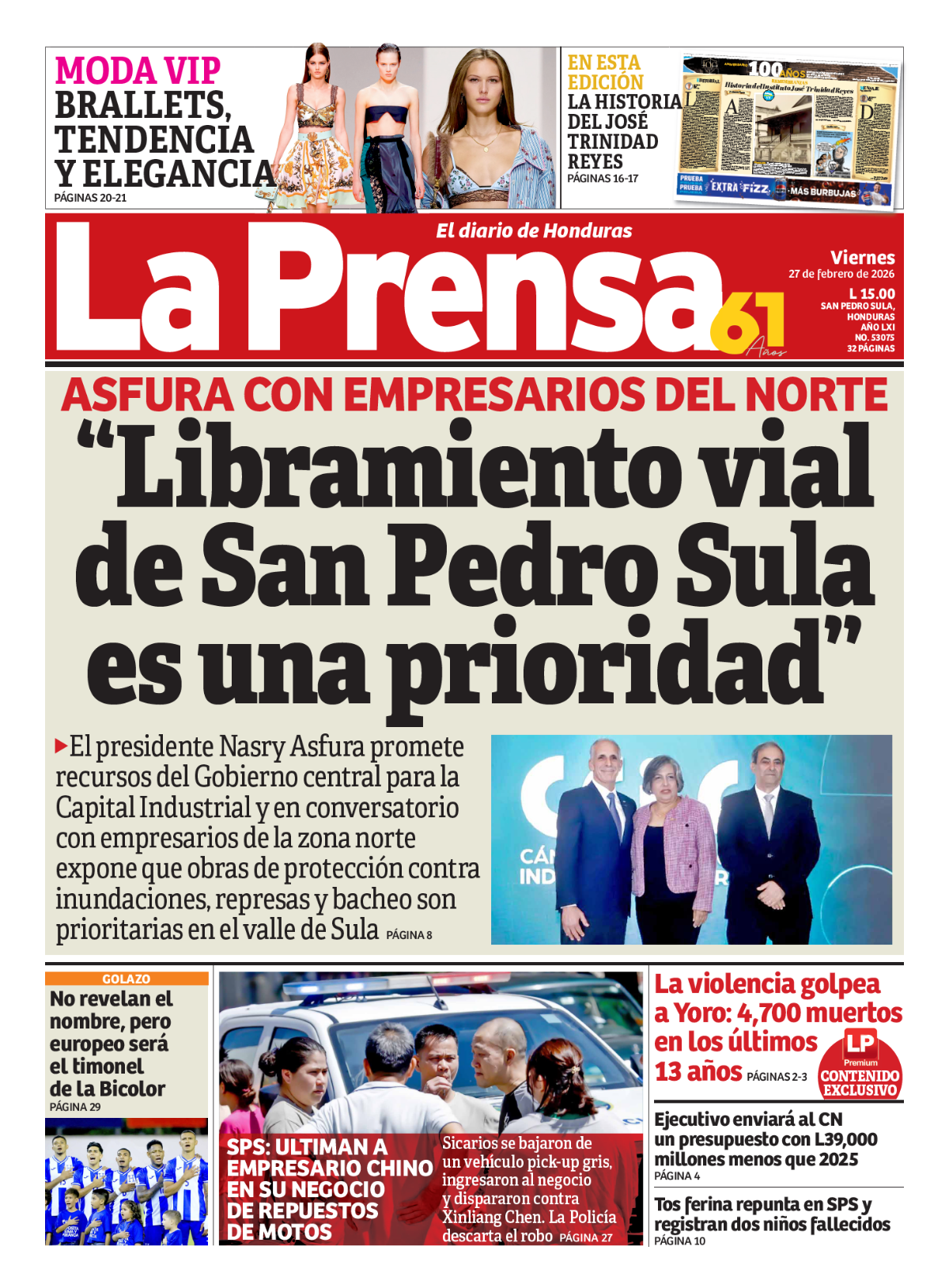 Libramiento vial de San Pedro Sula es una prioridad