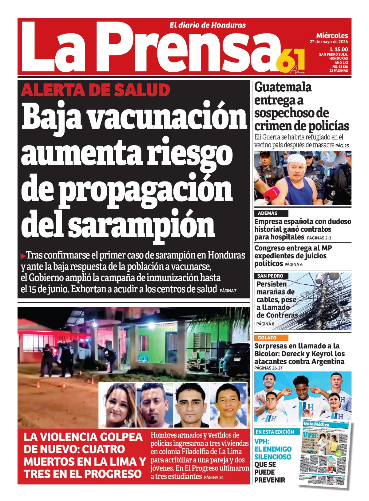 Baja vacunación aumenta riesgo de propagación del sarampión