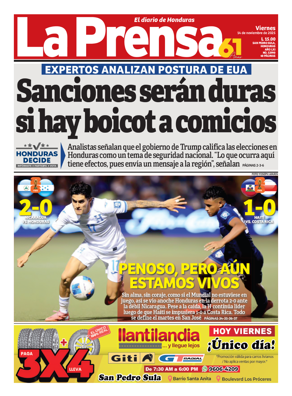 Sanciones serán duras si hay boicot a comicios