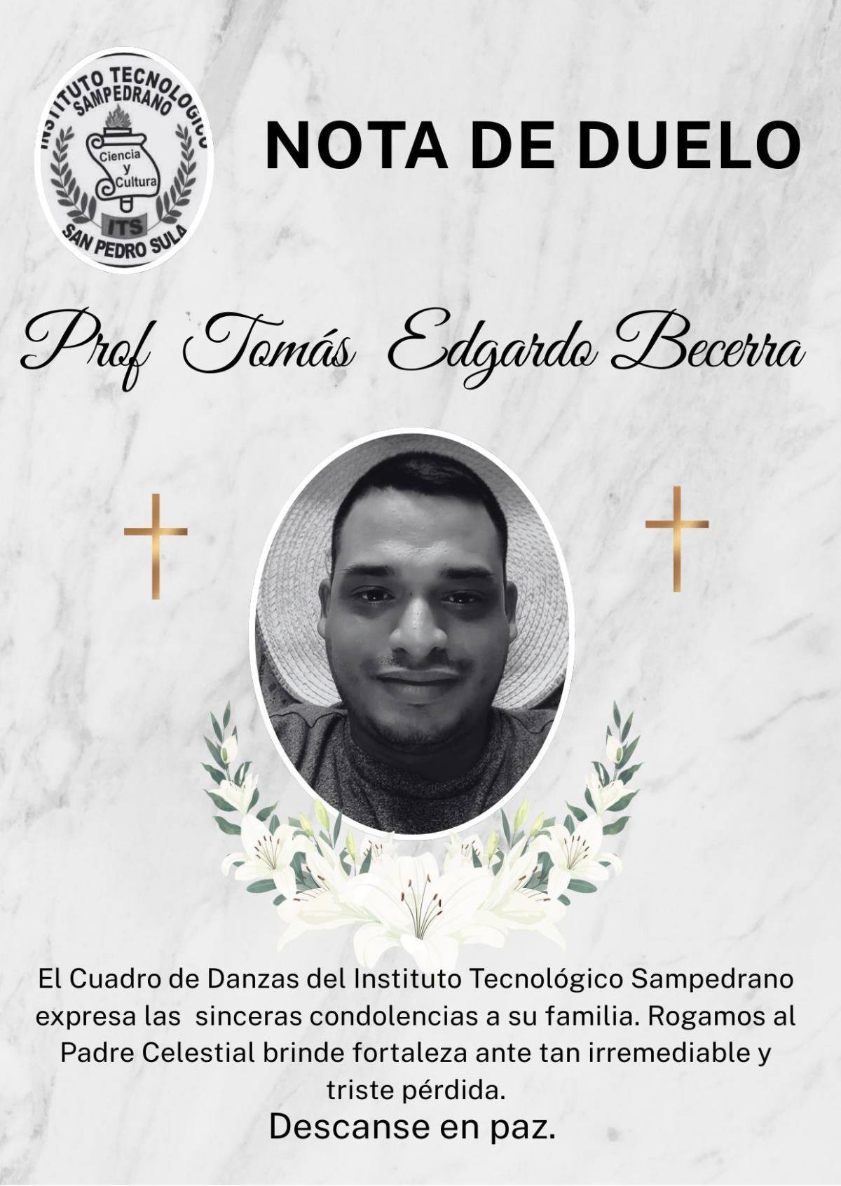 Lo hallaron calcinado: conmoción por muerte de reconocido instructor de danza en Tela