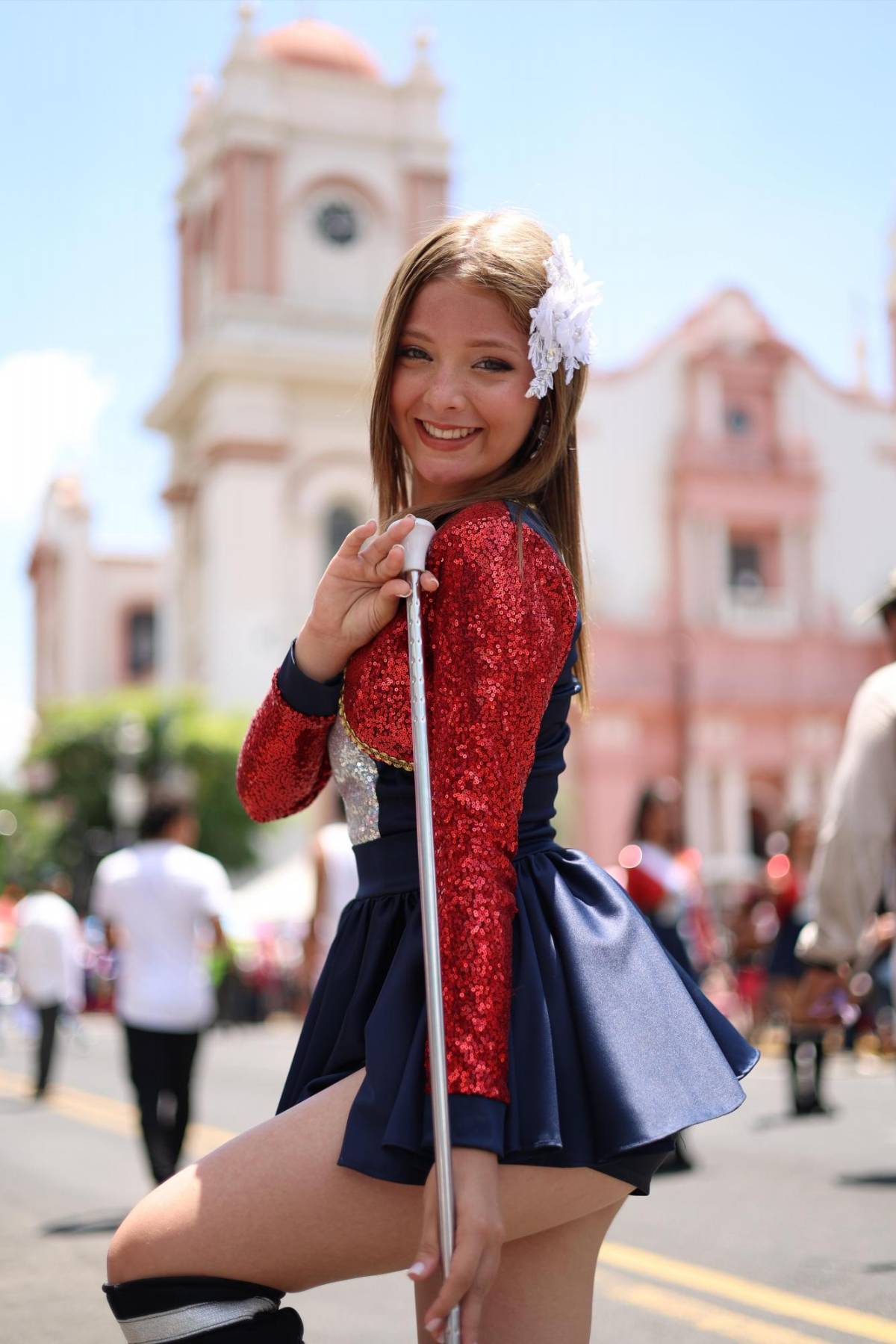 Karen Echeverría, la guapa palillona del INTAE que cautivó a sampedranos