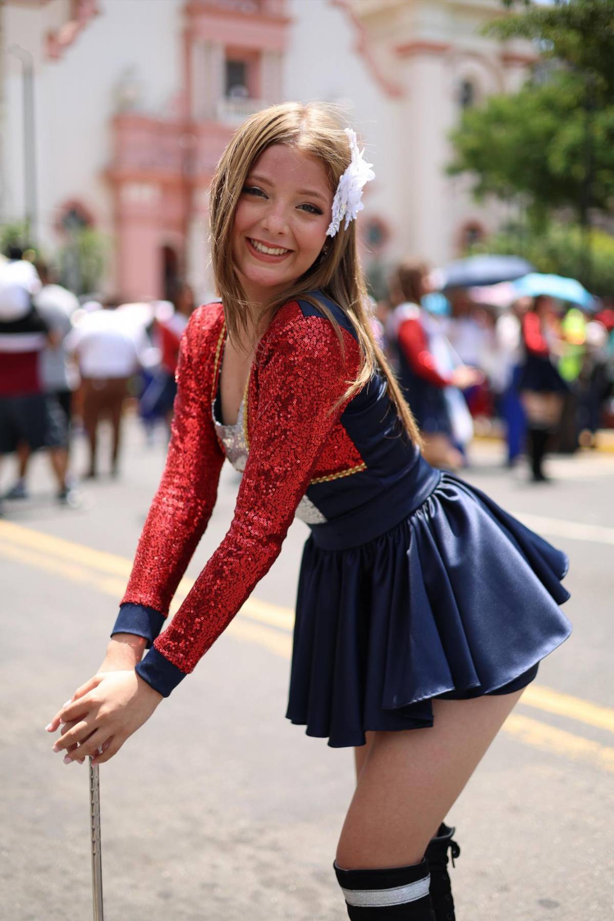 Karen Echeverría, la guapa palillona del INTAE que cautivó a sampedranos