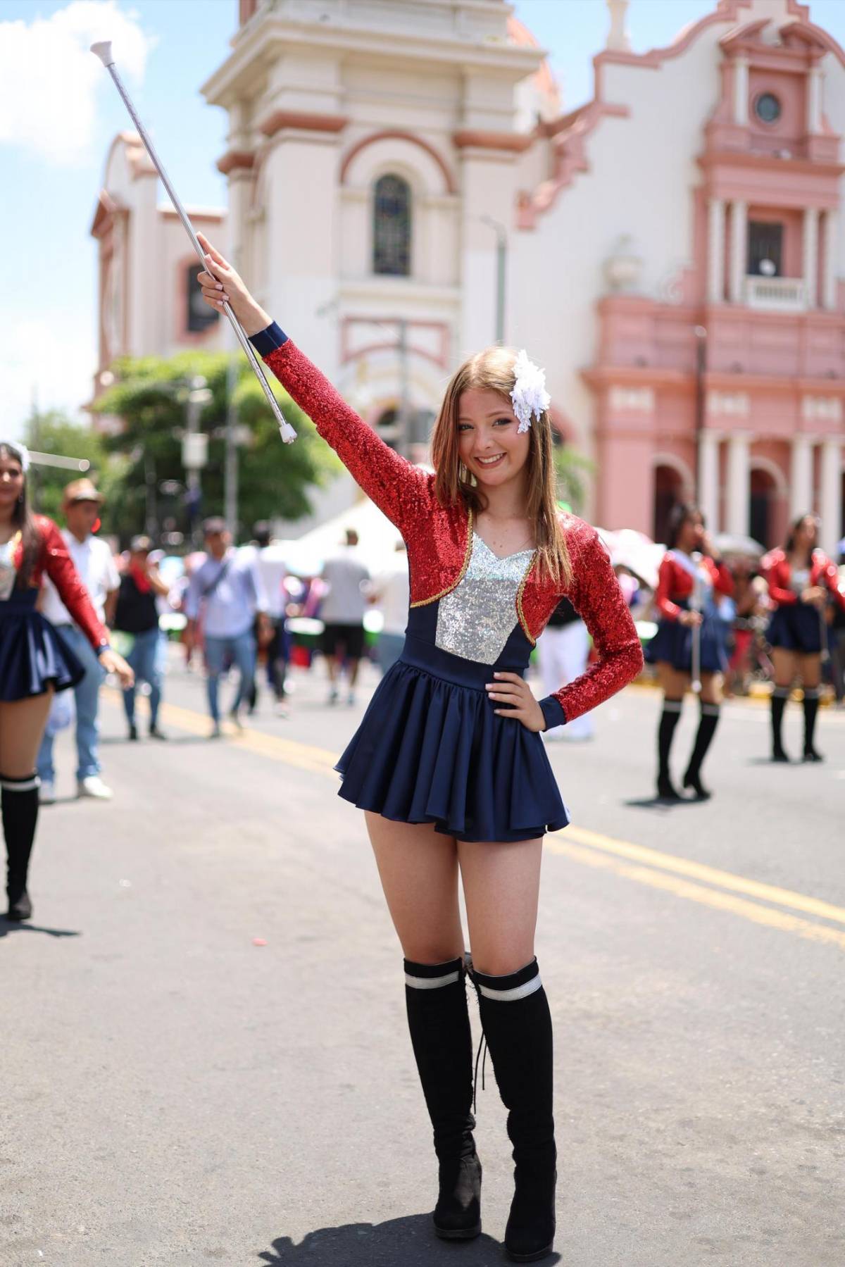 Karen Echeverría, la guapa palillona del INTAE que cautivó a sampedranos