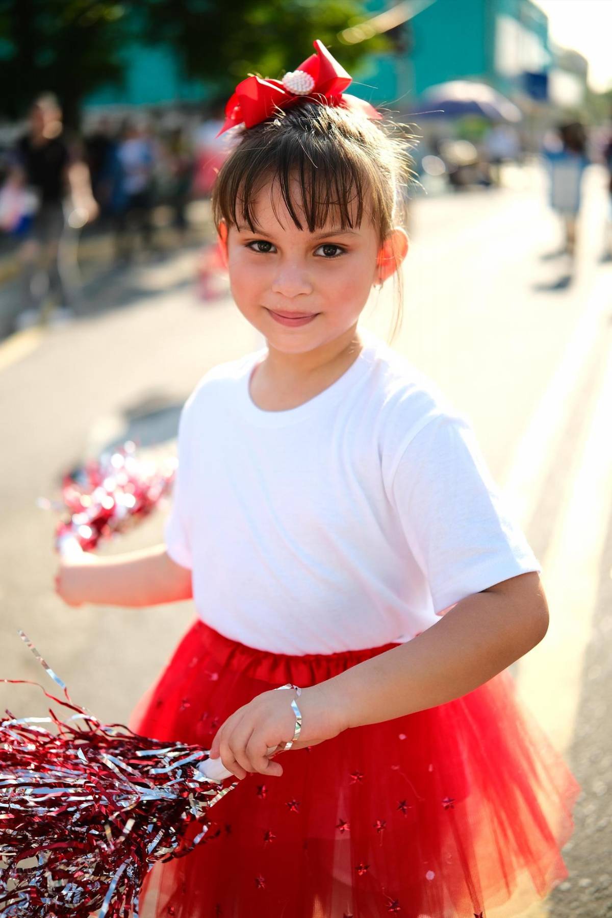 La bella Valentina se robó los corazones y los aplausos en los desfiles de San Pedro Sula