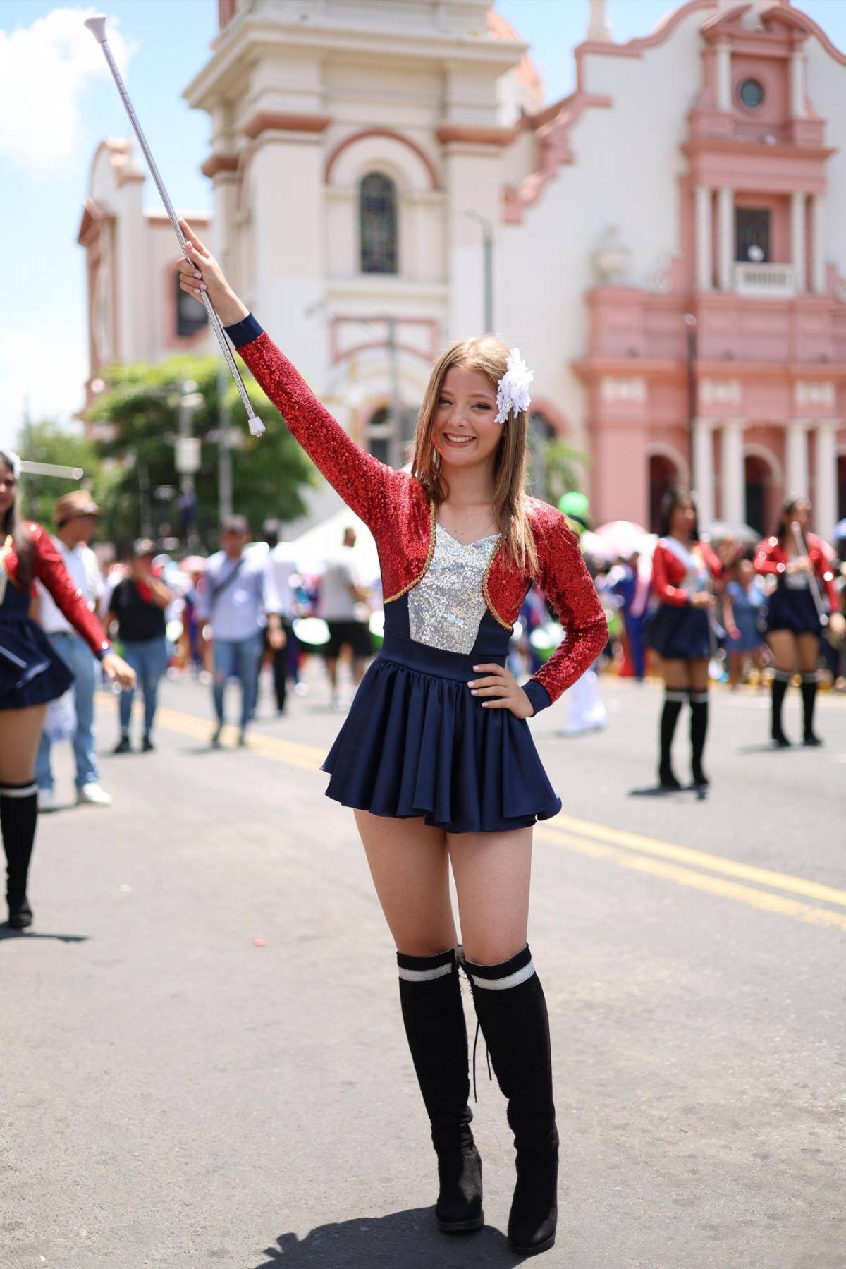 Karen Echeverría, la guapa palillona del INTAE que cautivó a sampedranos