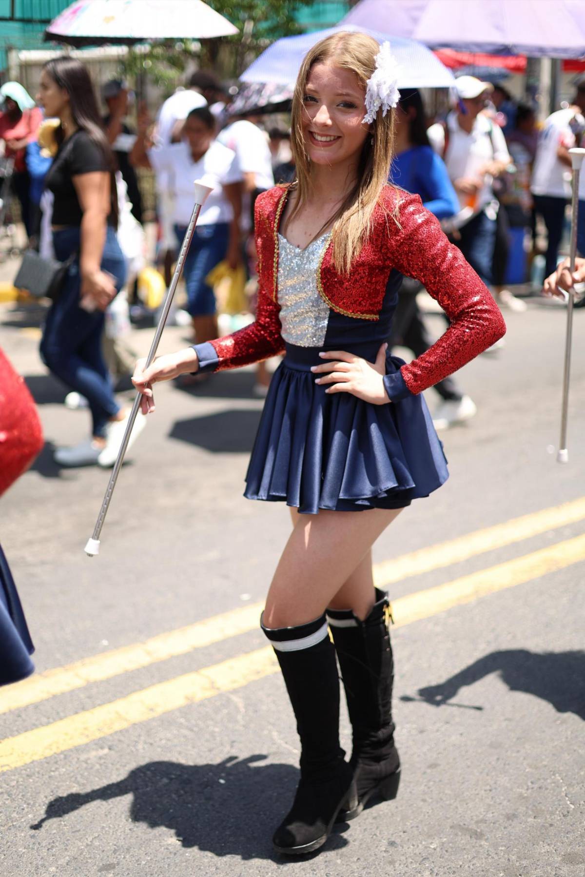 Karen Echeverría, la guapa palillona del INTAE que cautivó a sampedranos