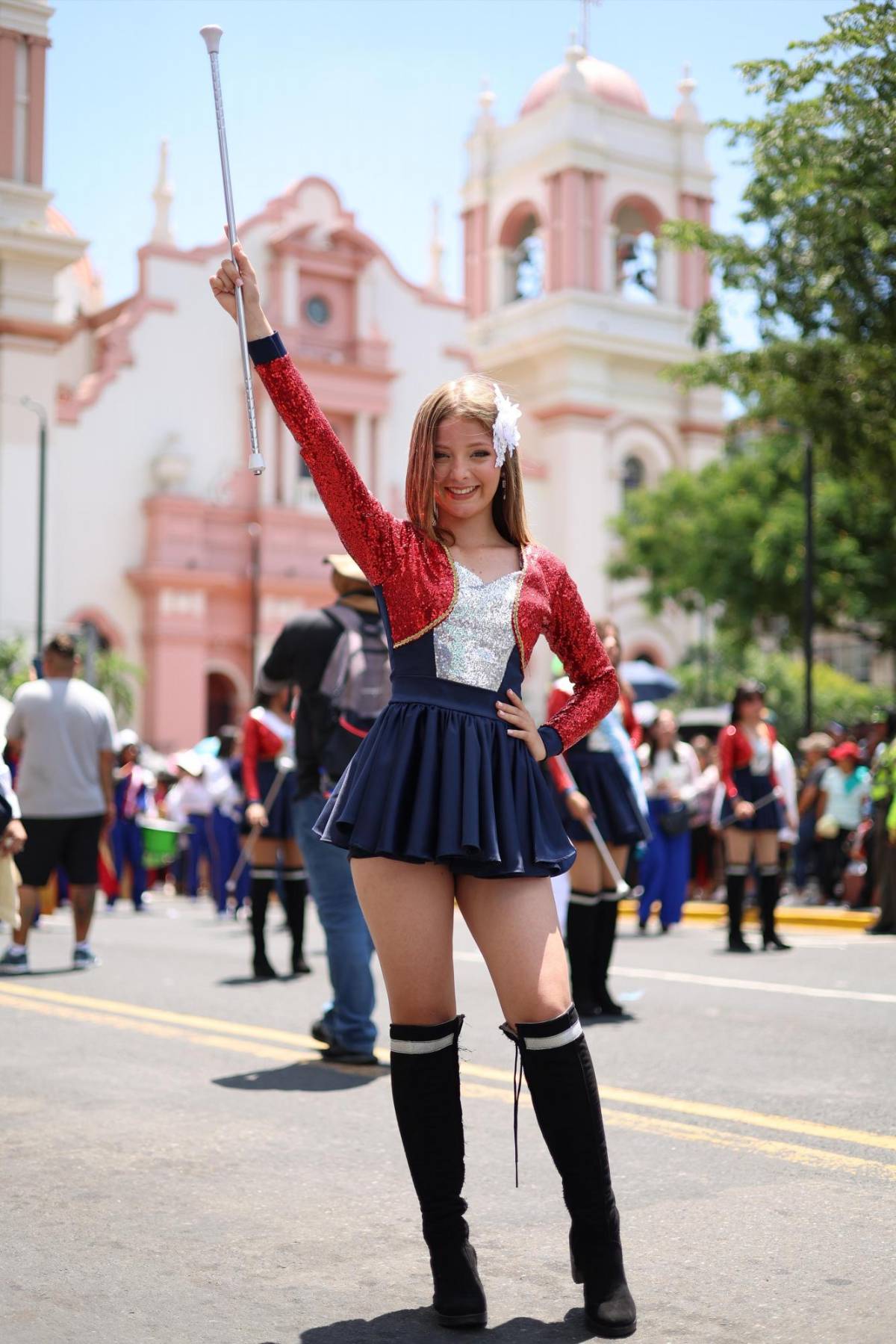 Karen Echeverría, la guapa palillona del INTAE que cautivó a sampedranos