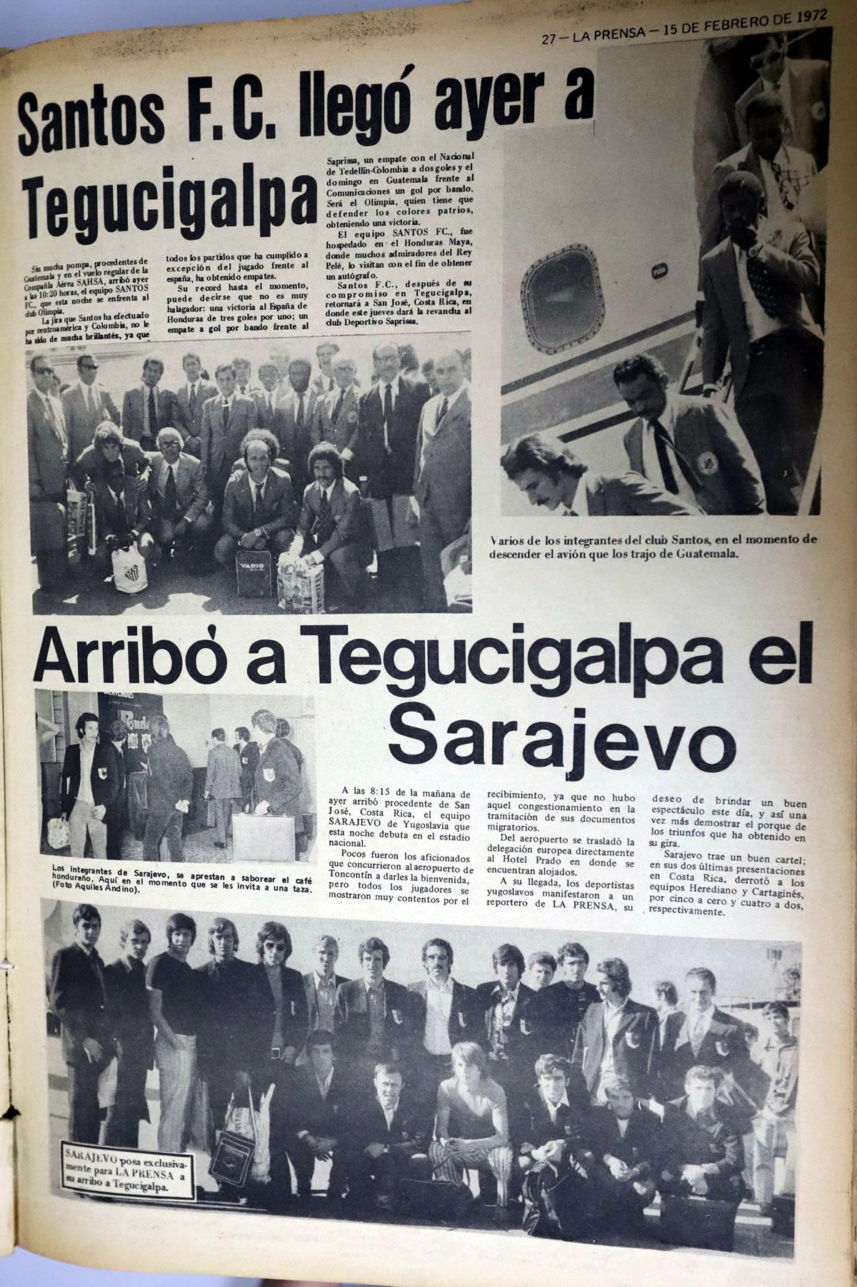 El Santos también estuvo en Tegucigalpa para enfrentar al Olimpia.