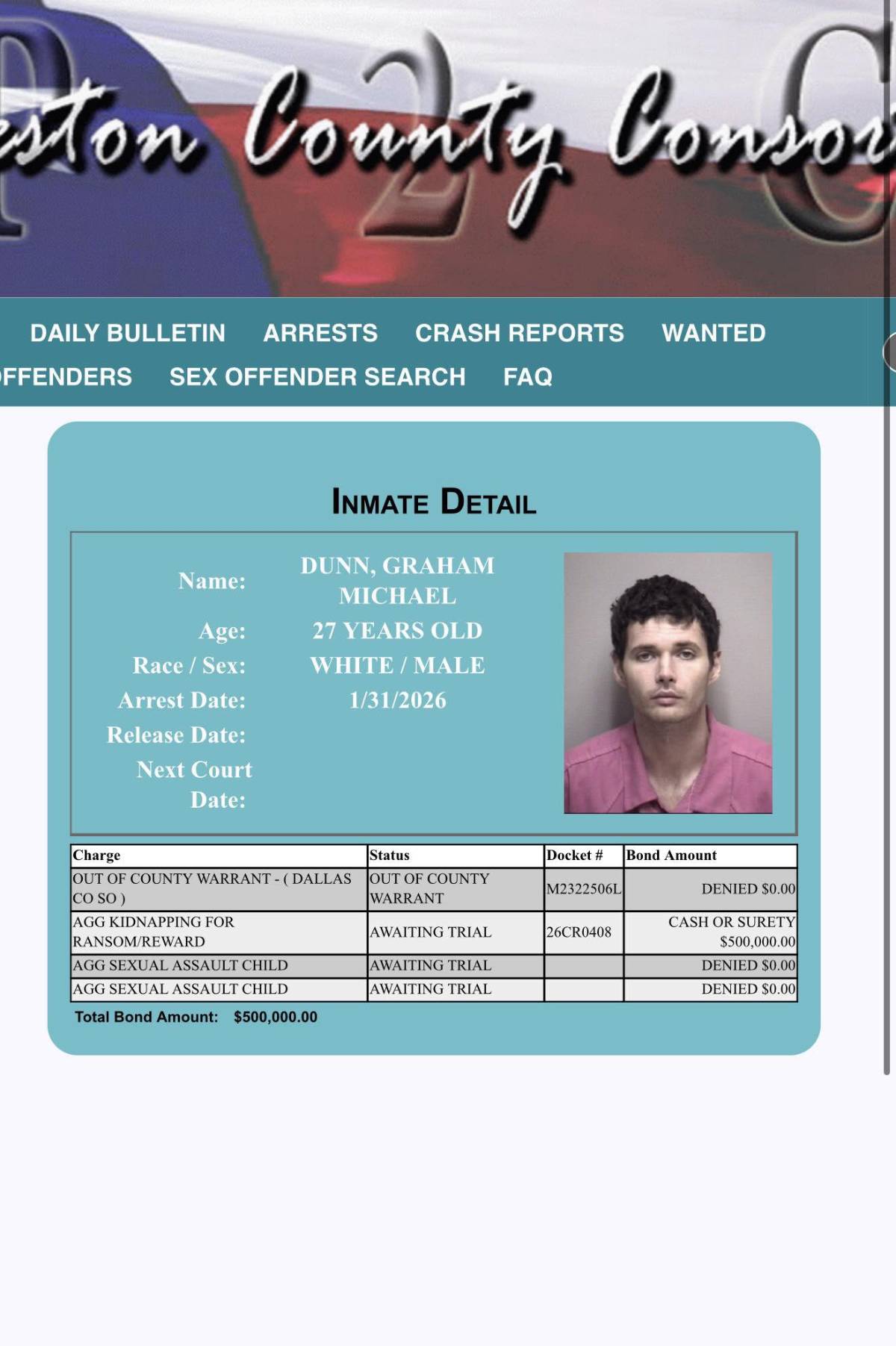 El Monstruo de Galveston: raptó y abusó de niña de 12 años que paseaba su perro