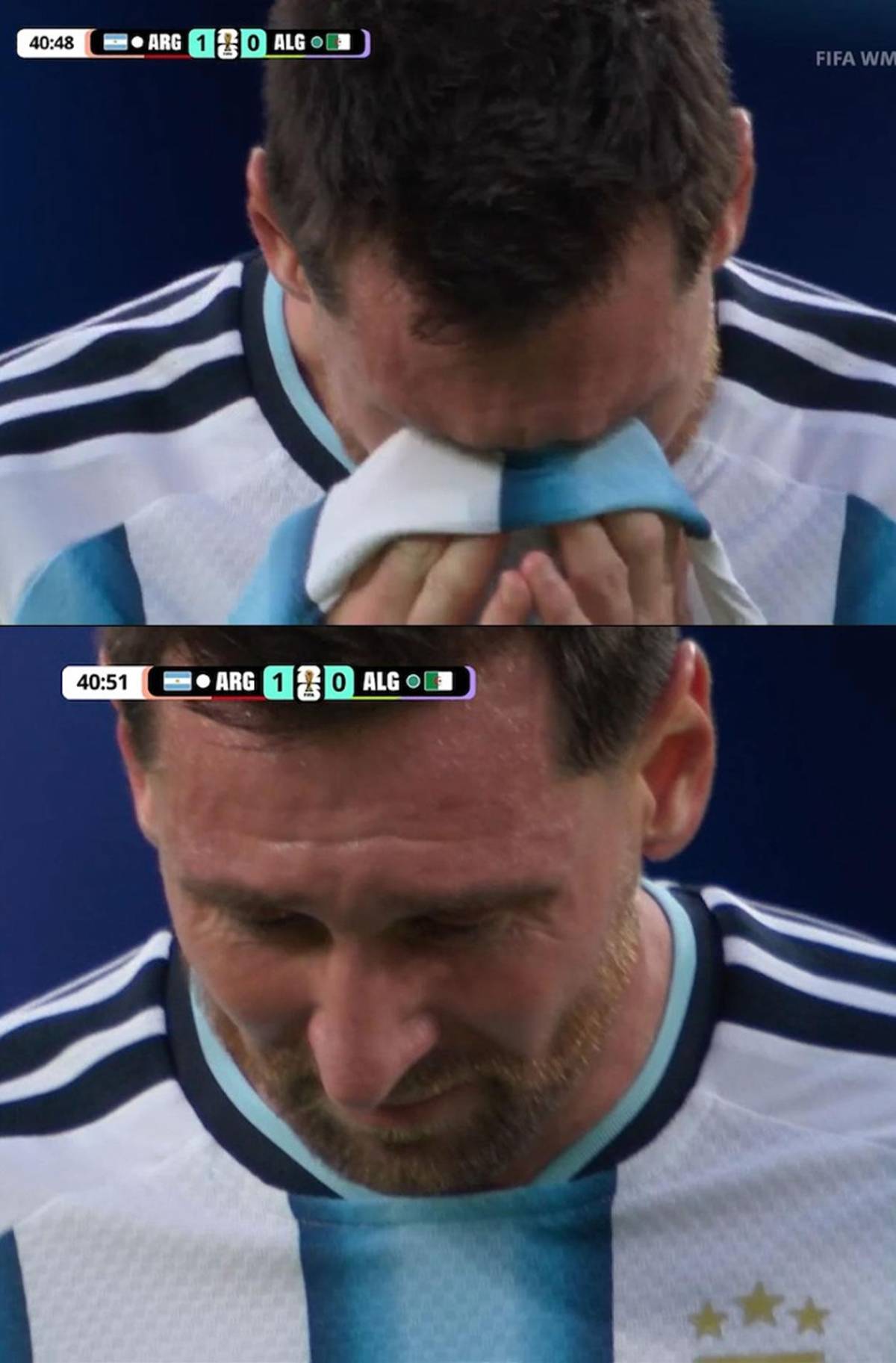 Show de Messi, su llanto, errores del VAR en Argentina - Argelia y Antonela robó miradas