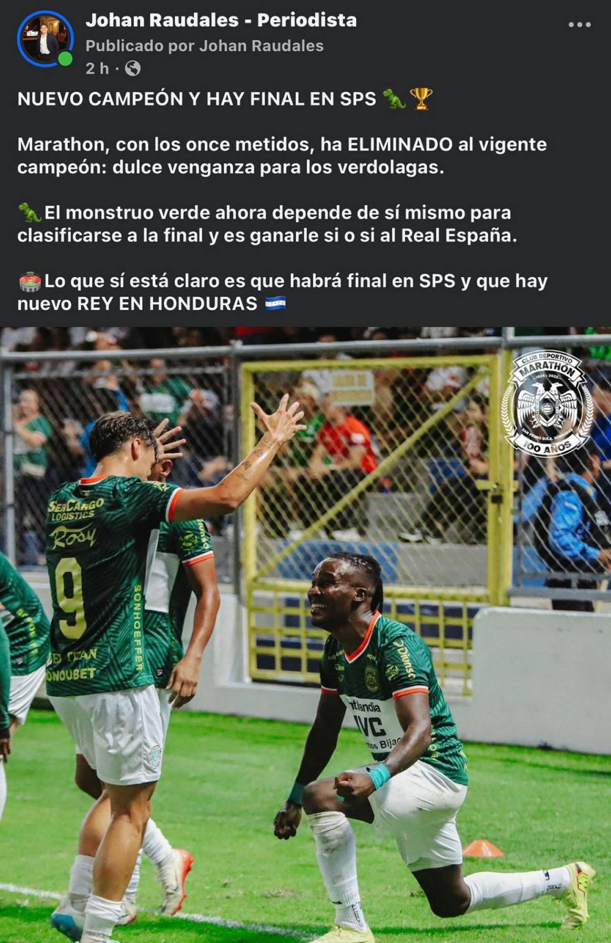 Justicia divina y papelón: reacción de prensa por eliminación de Olimpia ante Marathón