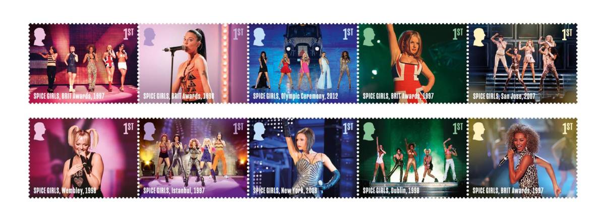 Royal Mail (el correo británico) celebrará el 30 aniversario de la formación de las Spice Girls con una edición especial de sellos que recoge algunos de sus momentos estelares.